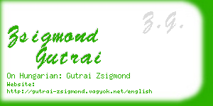 zsigmond gutrai business card